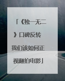 《独一无二》口碑反转 我们该如何正视翻拍电影