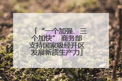 “一个加强、三个加快” 商务部支持国家级经开区发展新质生产力