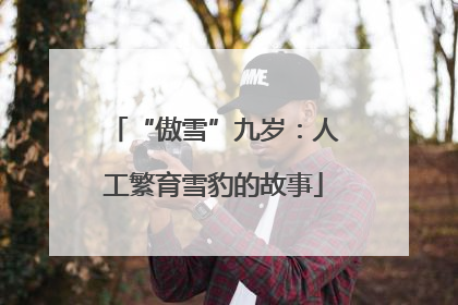 “傲雪”九岁：人工繁育雪豹的故事