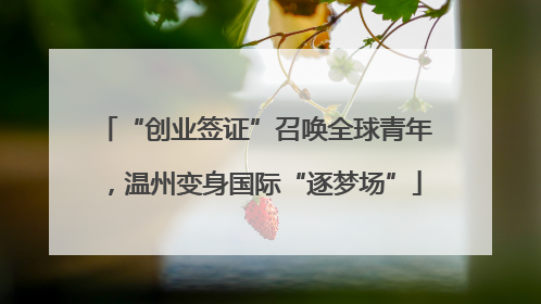 “创业签证”召唤全球青年，温州变身国际“逐梦场”