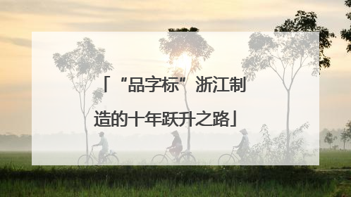 “品字标”浙江制造的十年跃升之路