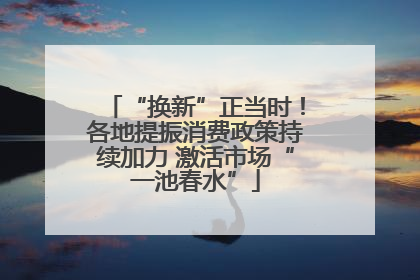 “换新”正当时！各地提振消费政策持续加力 激活市场“一池春水”