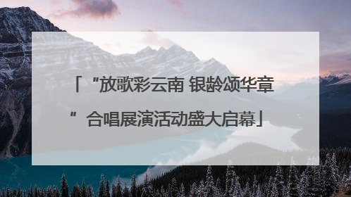 “放歌彩云南 银龄颂华章”合唱展演活动盛大启幕
