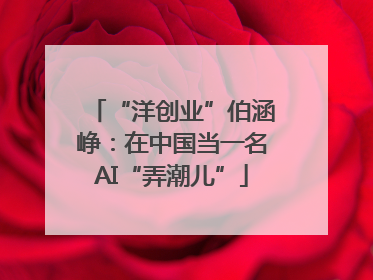 “洋创业”伯涵峥：在中国当一名AI“弄潮儿”