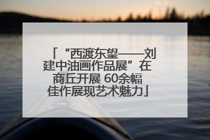“西渡东望——刘建中油画作品展”在商丘开展 60余幅佳作展现艺术魅力