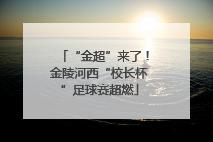 “金超”来了！金陵河西“校长杯”足球赛超燃