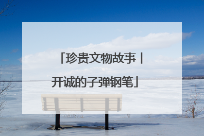 珍贵文物故事丨开诚的子弹钢笔