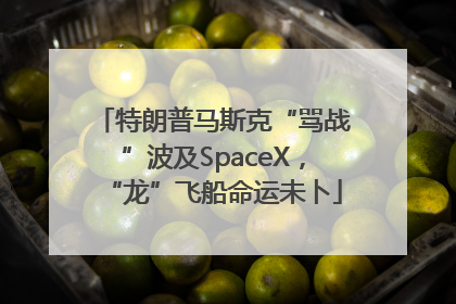 特朗普马斯克“骂战”波及SpaceX，“龙”飞船命运未卜
