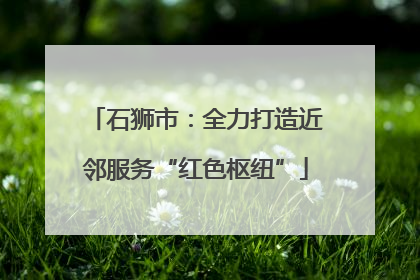 石狮市：全力打造近邻服务“红色枢纽”