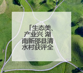 生态美、产业兴 湖南新邵县清水村获评全国文明村