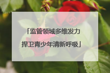 监管领域多维发力 捍卫青少年清新呼吸