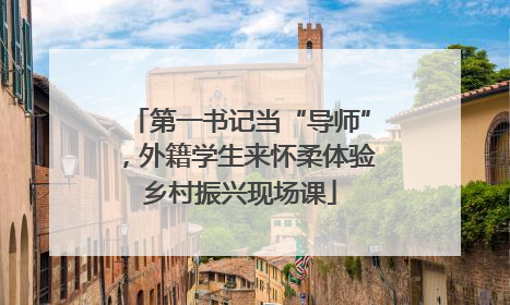 第一书记当“导师”，外籍学生来怀柔体验乡村振兴现场课