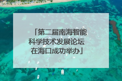 第二届南海智能科学技术发展论坛在海口成功举办