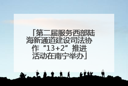 第二届服务西部陆海新通道建设司法协作“13+2”推进活动在南宁举办