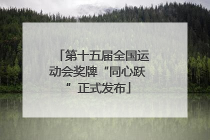 第十五届全国运动会奖牌“同心跃”正式发布