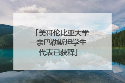 美哥伦比亚大学一亲巴勒斯坦学生代表已获释