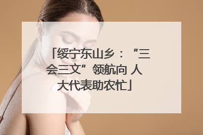 绥宁东山乡：“三会三文”领航向 人大代表助农忙