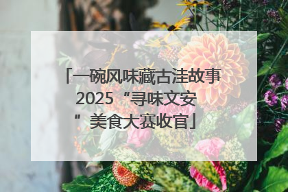 一碗风味藏古洼故事 2025“寻味文安”美食大赛收官