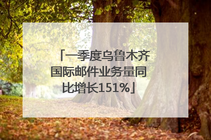 一季度乌鲁木齐国际邮件业务量同比增长151%
