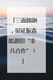 三面锦旗，见证振森能源的“非凡合作”！