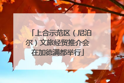 上合示范区（尼泊尔）文旅经贸推介会在加德满都举行