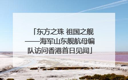 东方之珠 祖国之舰——海军山东舰航母编队访问香港首日见闻