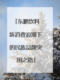 东鹏饮料：新消费浪潮下的民族品牌突围之路