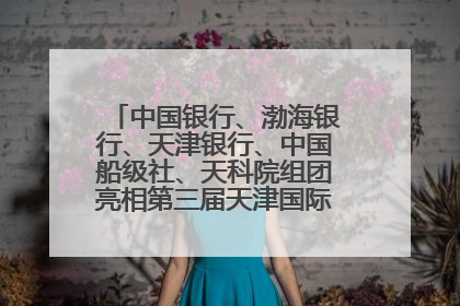 中国银行、渤海银行、天津银行、中国船级社、天科院组团亮相第三届天津国际航运展 输出航运服务“中国方案”