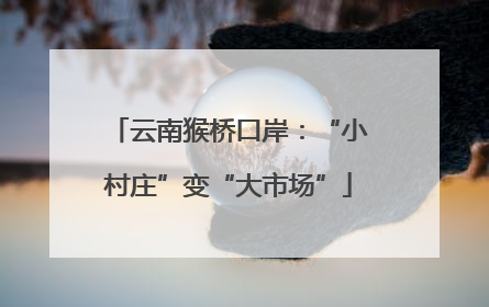 云南猴桥口岸：“小村庄”变“大市场”