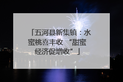 五河县新集镇：水蜜桃喜丰收 “甜蜜经济促增收”