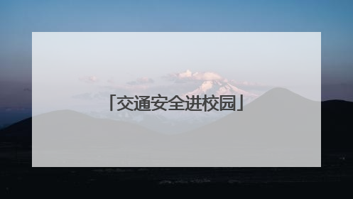 交通安全进校园
