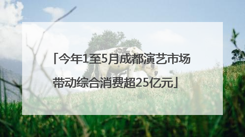 今年1至5月成都演艺市场带动综合消费超25亿元