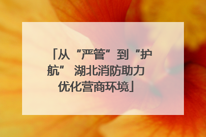从“严管”到“护航” 湖北消防助力优化营商环境