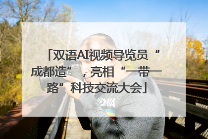 双语AI视频导览员“成都造”，亮相“一带一路”科技交流大会