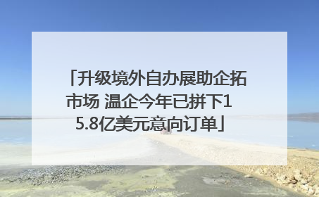 升级境外自办展助企拓市场 温企今年已拼下15.8亿美元意向订单