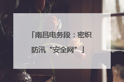 南昌电务段：密织防汛“安全网”