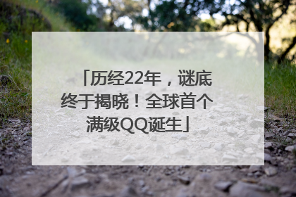 历经22年，谜底终于揭晓！全球首个满级QQ诞生