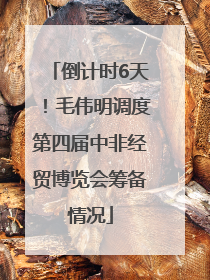 倒计时6天！毛伟明调度第四届中非经贸博览会筹备情况