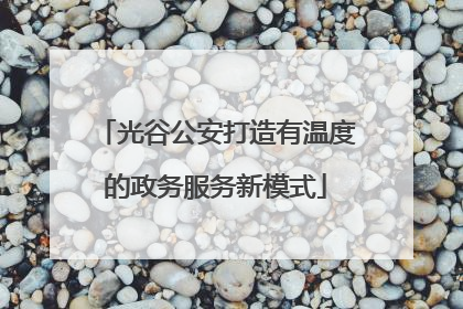 光谷公安打造有温度的政务服务新模式