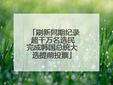 刷新同期纪录 超千万名选民完成韩国总统大选提前投票