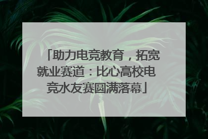 助力电竞教育，拓宽就业赛道：比心高校电竞水友赛圆满落幕