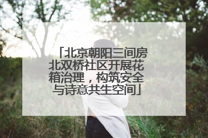 北京朝阳三间房北双桥社区开展花箱治理，构筑安全与诗意共生空间