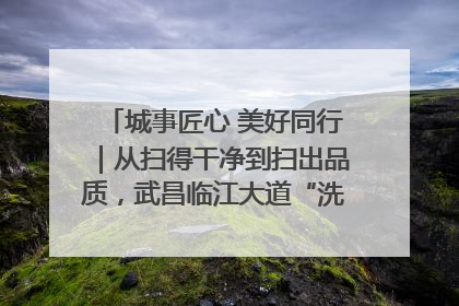 城事匠心 美好同行｜从扫得干净到扫出品质，武昌临江大道“洗”出洁净样板路