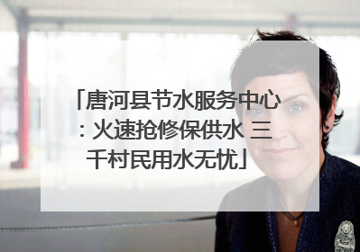 唐河县节水服务中心：火速抢修保供水 三千村民用水无忧