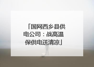 国网西乡县供电公司：战高温保供电送清凉