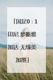 国足0∶1印尼 梦断雅加达 无缘美加墨