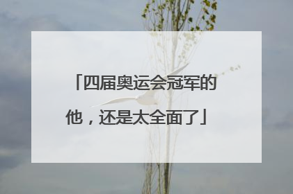 四届奥运会冠军的他，还是太全面了
