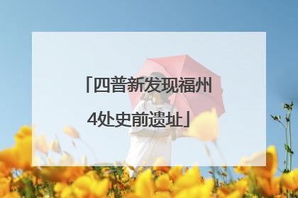 四普新发现福州4处史前遗址