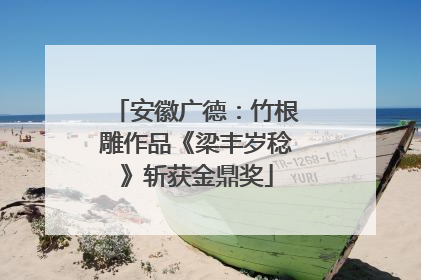 安徽广德：竹根雕作品《梁丰岁稔》斩获金鼎奖
