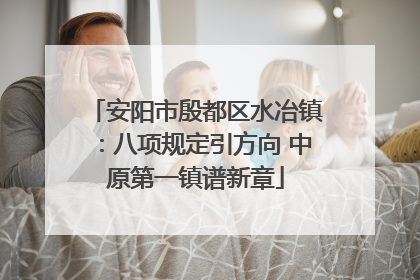 安阳市殷都区水冶镇：八项规定引方向 中原第一镇谱新章